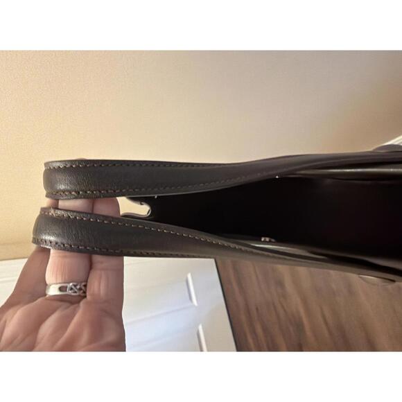 Longchamp Vintage Large Brown Leather Tote Bag - Picture 7 of 8